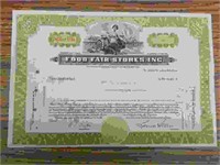 Food fair stores stock certificate