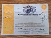 Western Union International inc stock.