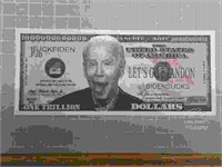 Biden sucks banknote