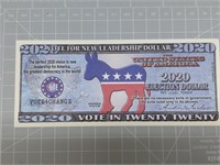 2020 voting Banknote