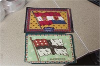 lot of 2 tobacco flags (cloth)