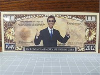 Robin Gibb novelty banknote
