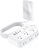 NEW Power Surge Protector w/6 Outlets 4 USB Ports
