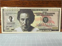 Bruce Springsteen novelty bank note