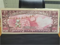 Baby girl banknote