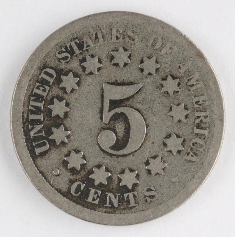 1800's US SHIELD NICKEL COIN