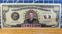 Centcom million dollar banknote