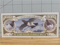 Willow ptarmigan banknote