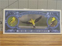 American goldfinch Banknote