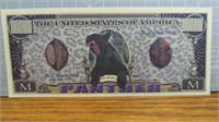 The mighty panther million Dollar Bank note