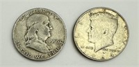 Franklin & Kennedy Half Dollars