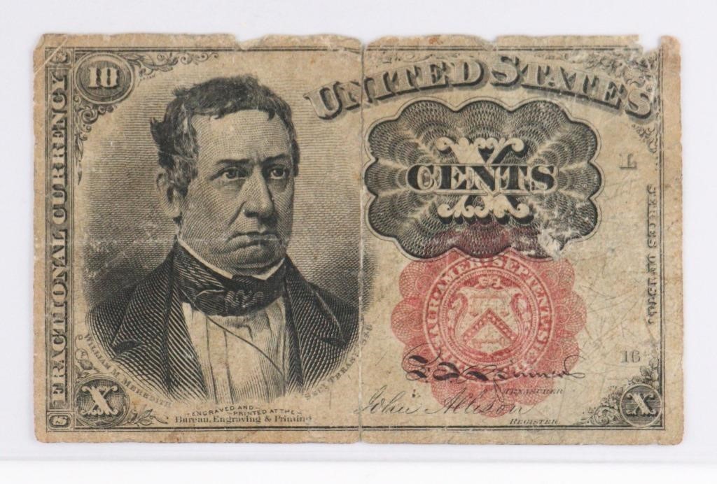 1874 US FRACTIONAL CURRENCY BANK NOTE