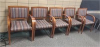 Reception room chairs. 5ct.