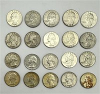 20 1964 Silver Quarters