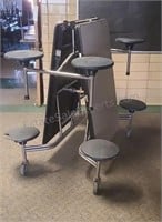 Folding cafeteria table.  Seats 8. One seat