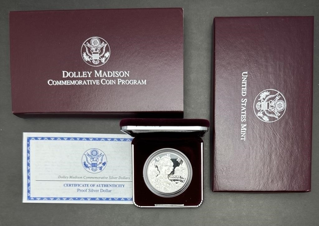 Dolley Madison Silver Dollar 1999P