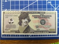 The Beatles Ringo Starr banknote