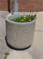 Large cement planter. 30×30. Heavy. Buyer must