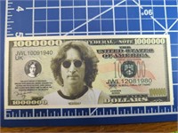 The Beatles John Lennon banknote