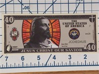 Jesus Christ our savior banknote