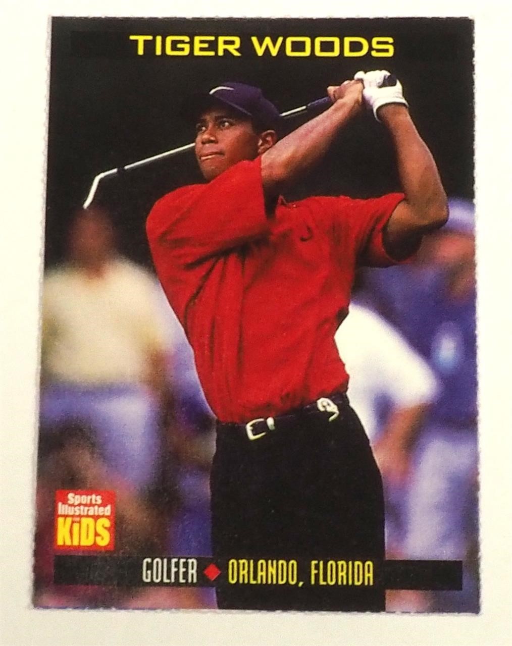 Tiger Woods Sports Illustrated Kids Card 1999