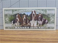 Basset hound banknote