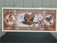 The American robin banknote