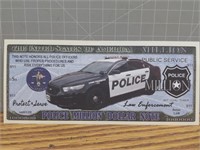 Police million dollar Banknote