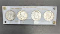 1963 Franklin and 1964 Kennedy Coins