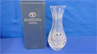 Bohemian Crystal Pinwheel Vase
