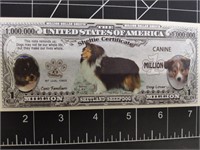Sheepdog novelty banknote