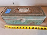 Vintage Metal Tackle Box W/ No tackle