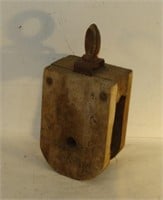 Wooden Pulley - Shell Only No Wheel