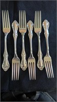 6 Sterling Silver dinner forks , by international