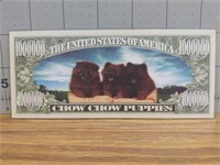 Chow Chow puppies banknote