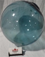 14" BLUE-GREEN GLASS FLOAT BALL