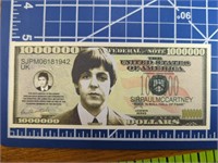 The Beatles Sir Paul McCartney banknote