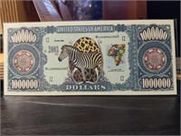 Novelty Banknote wildanimals