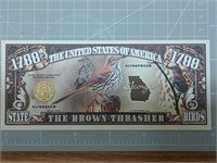 The brown Thrasher Banknote