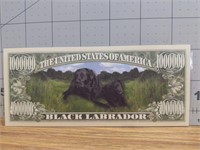 Black lab Banknote