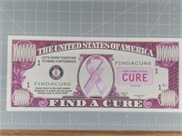 Breast cancer awareness banknote