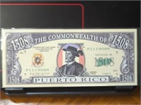 Commonwealth of Puerto Rico 1508 banknote