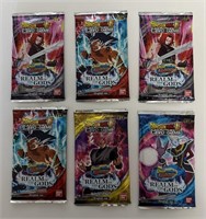 (6) x SEALED PACKS OF DRAGON BALL CARDS