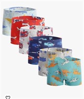 Little Boys Soft Cotton Briefs Dinosaur Truck