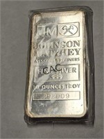 Johnson Matthey 10oz Silver Bar