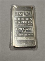 Johnson Matthey 10oz Silver Bar