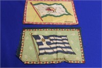 Lot of 2 Vintage Tobacco Flags