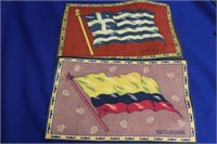 Lot of 2 Vintage Tobacco Flags