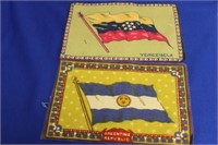 Lot of 2 Vintage Tobacco Flags