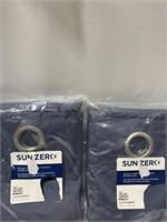 $50.00 set of two SUN ZERO curtains size 50X95